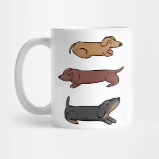 Three Dachshunds Mug